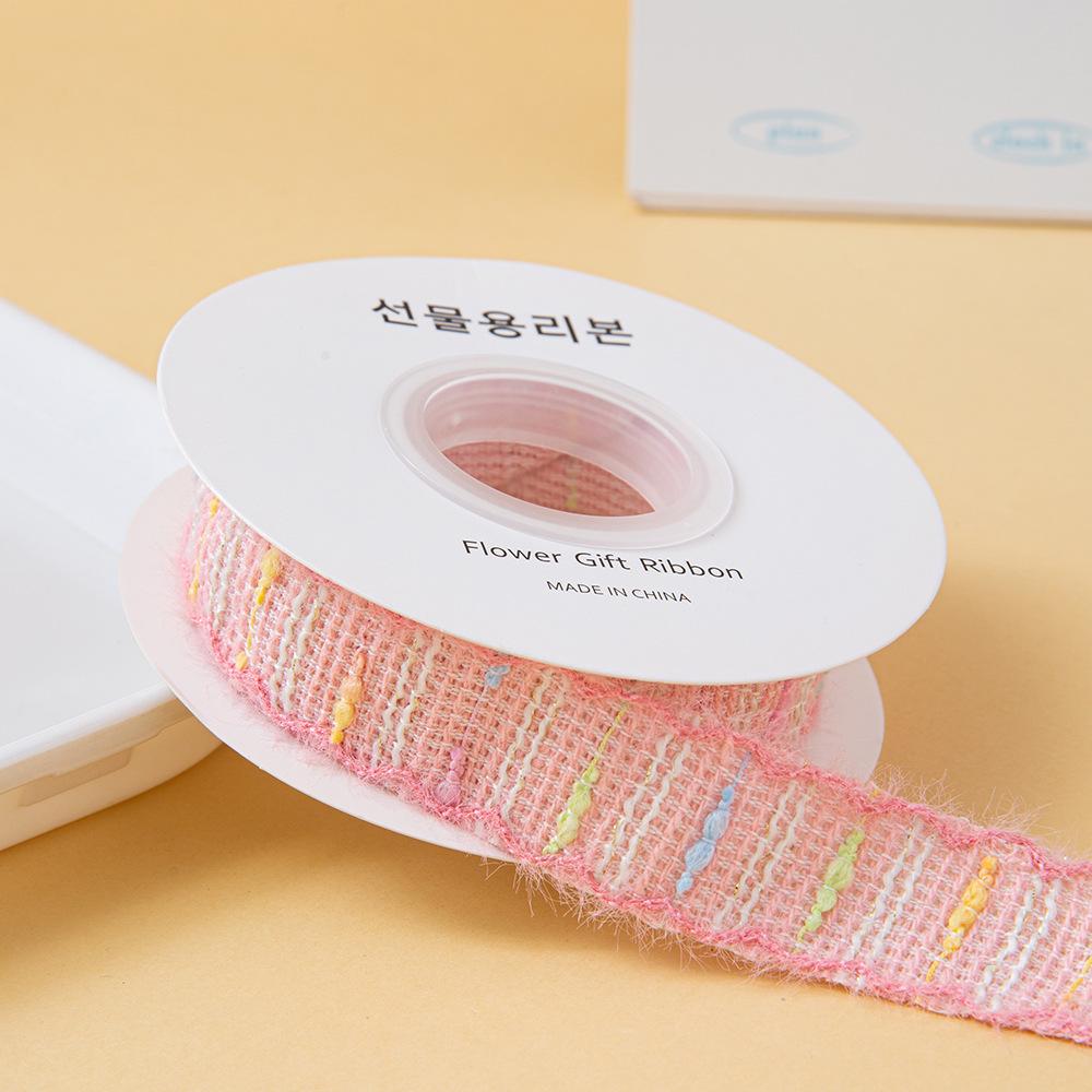 

Ручна робота В язаний гачком край Гінгемова стрічка-бант для аксесуарів для волосся