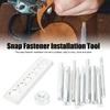 11PCS With Base Rivet Setter Kit Die Punch Snap Set  For Leather Crafts and Repairs