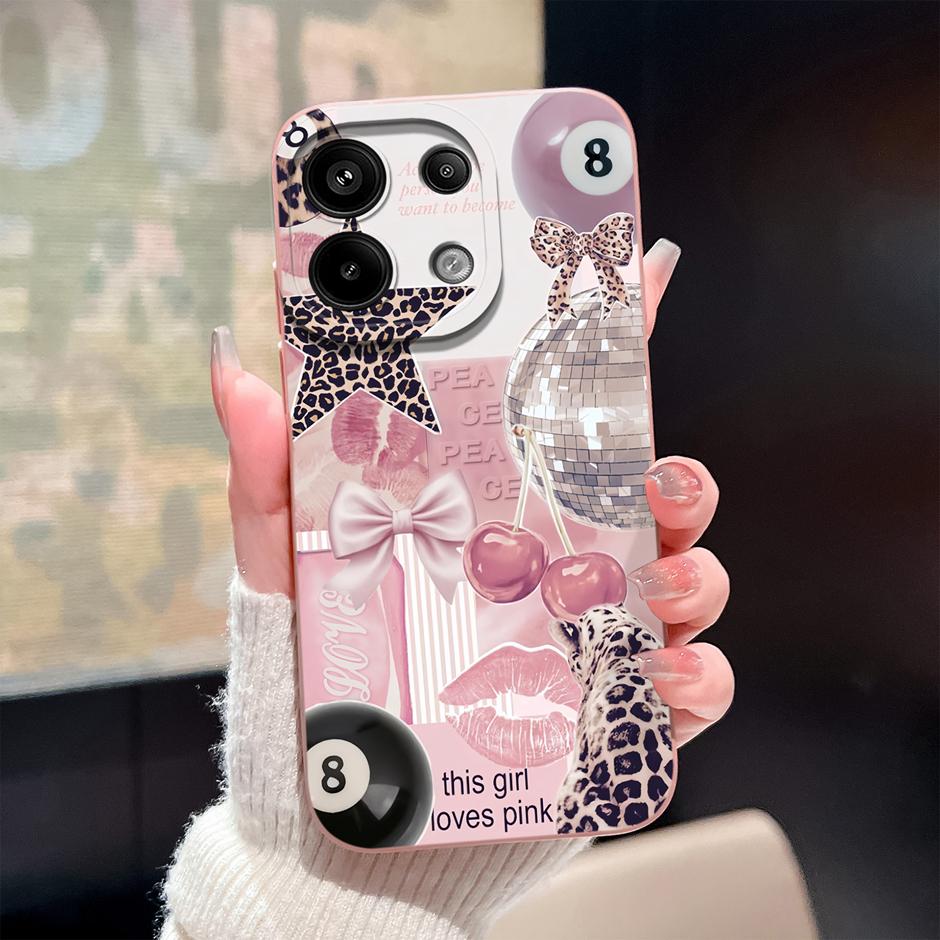 Case For Redmi Note13 13Pro 13 Pro+ Oil Painting Flower Anti-fall Minimalist Protector For Xiaomi Redmi Note 13 Pro Plus Funda