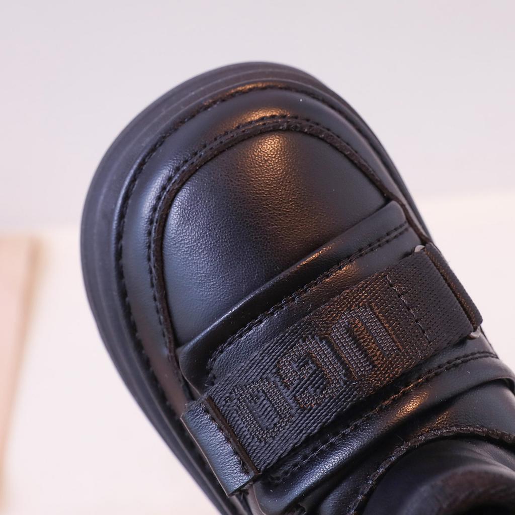 Bottes de Neige pour Enfants Chaussures Décontractées Mode Bottes Chaudes en Coton pour Garçons Style Coréen Imperméables Grandes Chaussures en Coton