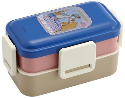 Skater Antibacteriano Fluffy Dome Lid 2 Tier Bento Box 600ml Disney Classic Wanwan Monogatari Feito no Japão PFLW4AG-A
