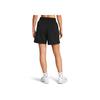 Under Armour Solid Color Straight Leg Comfortable Casual Shorts Women shorts Black 1385892-001