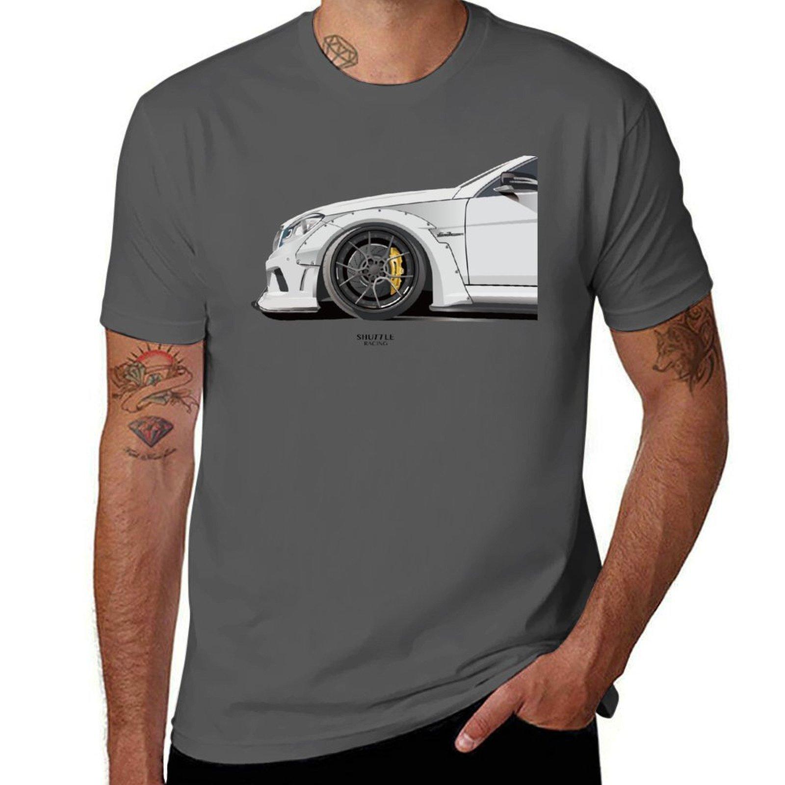 

W204 C63 Liberty Walk T-Shirt cotton t shirts high quality t shirts for man graphic vintage T-Shirt 4XL