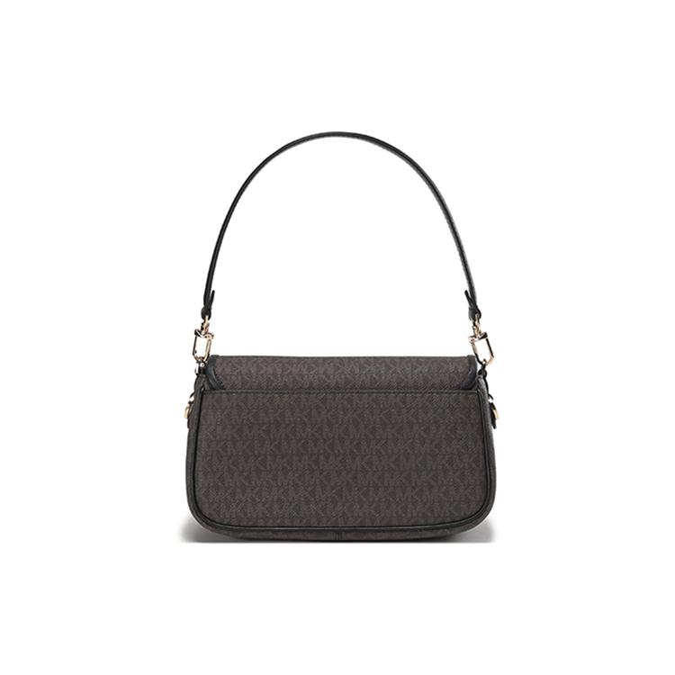 New MICHAEL KORS PARKER Artificial Leather Shoulder Bag, Handbag, Shoulder Bag Women's 30F2G7PC6B-BROWN-BLK