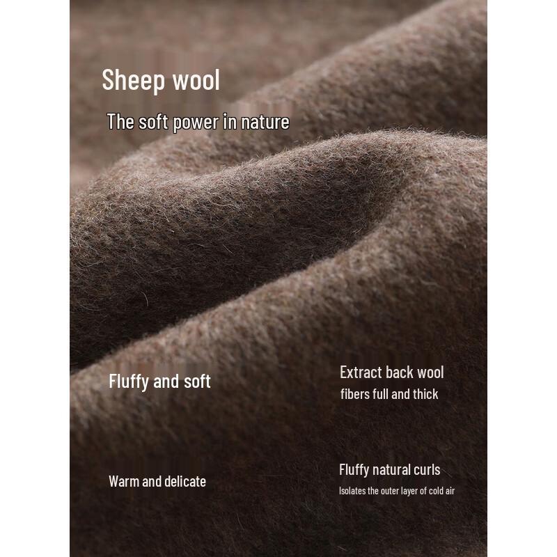 XWI Women's Stand Collar Double-faced Wool Coat