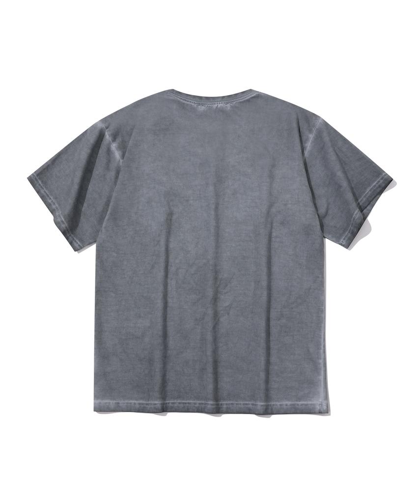 EPISODE UNTITLED Luna Washed Signature Applique T-Shirt_Blue Gray
