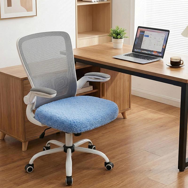 1 Stück Polyesterfaser Elastische Stuhl Sitzbezug DIY Büro Stretch Stuhl Schutzhülle Computer Drehstuhl Sitzbezüge Überwurf