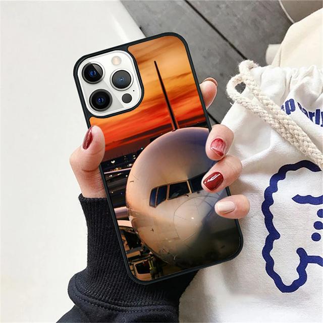 Aircraft Airplane Plane fly travel cloud Phone Case Cover For iPhone 17 Air 15 16 14 13 12 Pro Max 11 Pro Max Plus