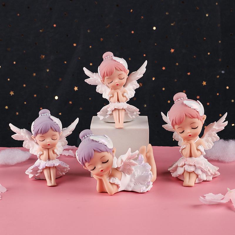 Bella Ballet Girl Figurine - Cute Vinyl Cake Topper & Desktop Decoration for Girls