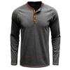Maglietta Henley a maniche lunghe da uomo Intimo Maglietta basic casual Maglietta traspirante a 4 bottoni Maglietta da allenamento traspirante per uomo