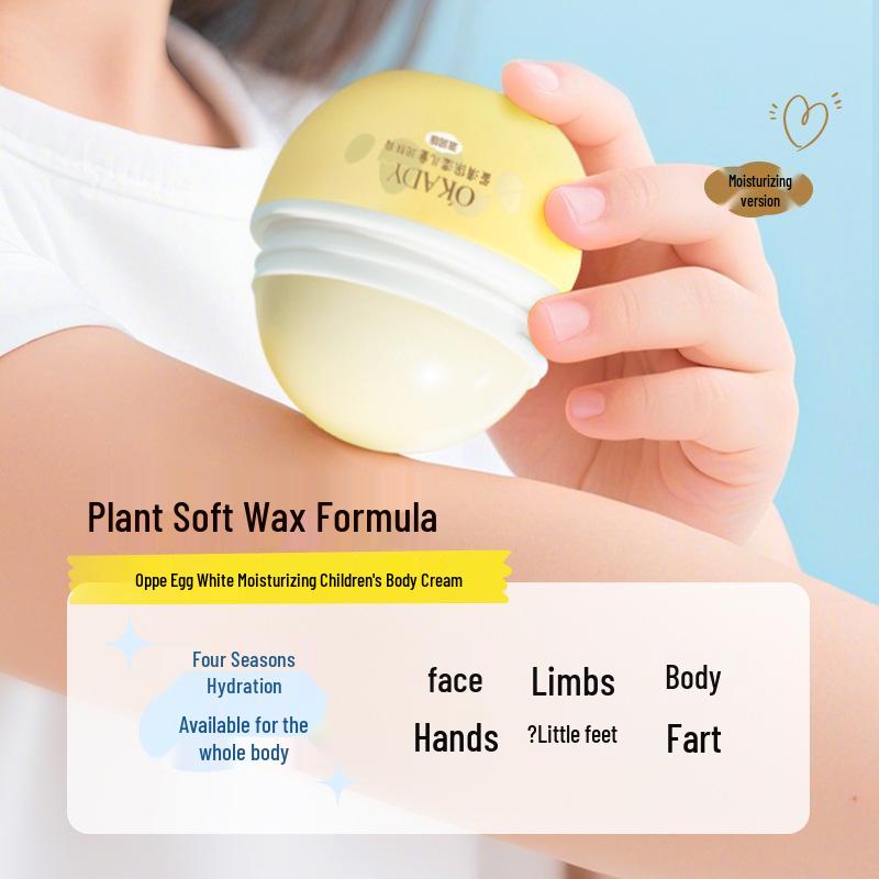Oppe Egg White Moisturizing Lotion for Kids - Hydrates and Nourishes Dry Skin In Autumn and Winter