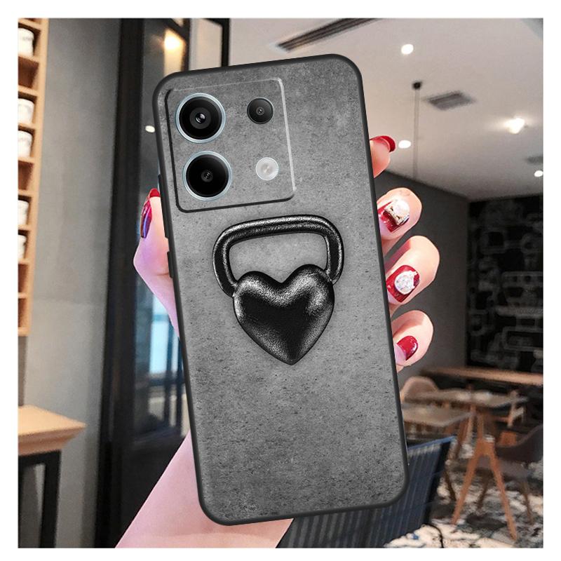 Bodybuilding Gym Fitness Case For Xiaomi Redmi Note 13 12 11 9 10 Pro 9S 10S 11S 12S Redmi 13 12 10C 12C 13C Coque
