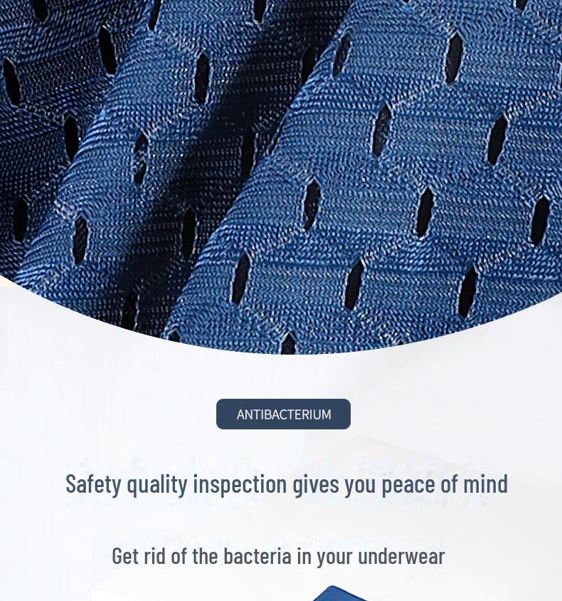 Pánské antibakteriální prodyšné kalhotky s nízkým střihem a kapsou ve tvaru U