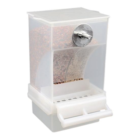 Parrot Feeder Automatic Birdcage Parrot Feeder Large Capacity Birdseed Dispenser Cage Food Container for Small And Medium Parrots