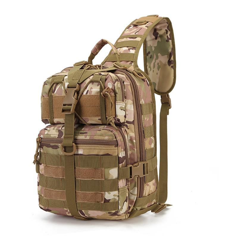 Outdoor Water-Repellent Wear-Resistant Tactical Crossbody Backpack for Travel, Cycling, Hiking, and Sports