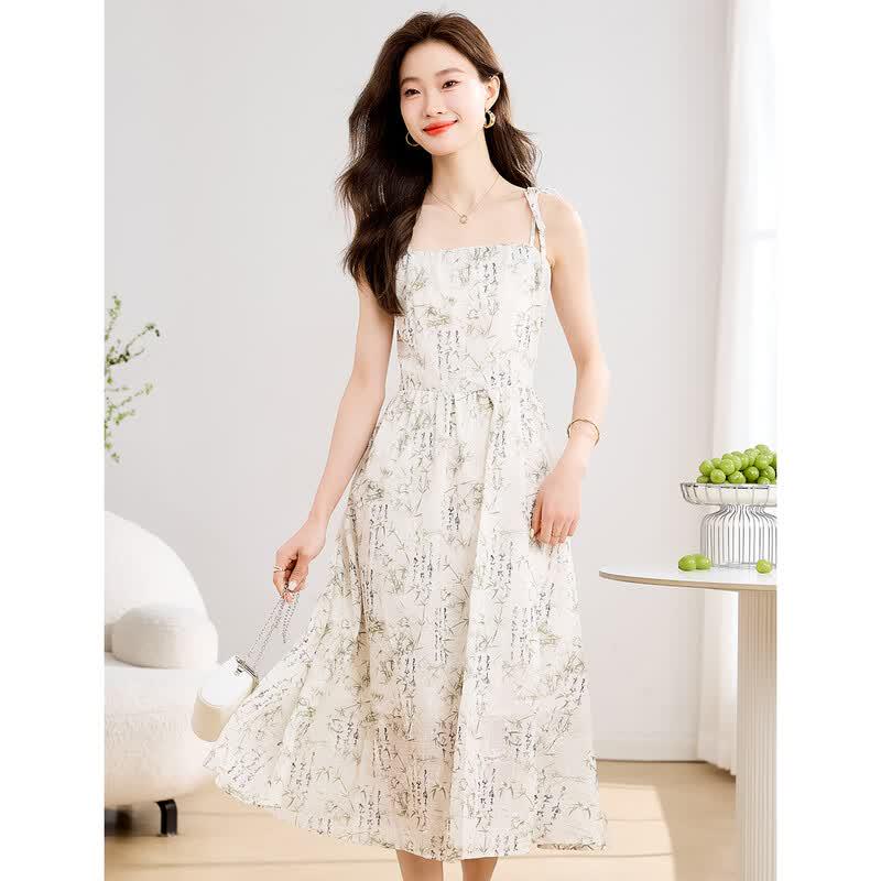 Ou Di Fu Women s Summer Sleeveless A-Line Midi Dress XL