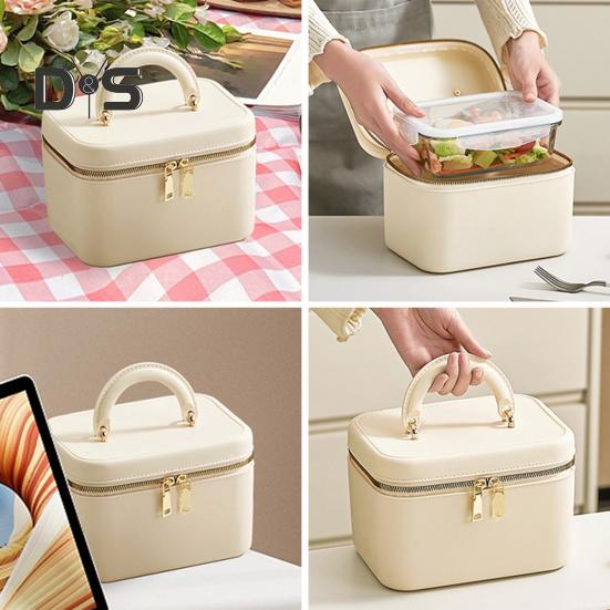 Travel Toiletry Bag with Handle Large Capacity Zipper Closure Waterproof Portable Cosmetic Bag Makeup Organizer