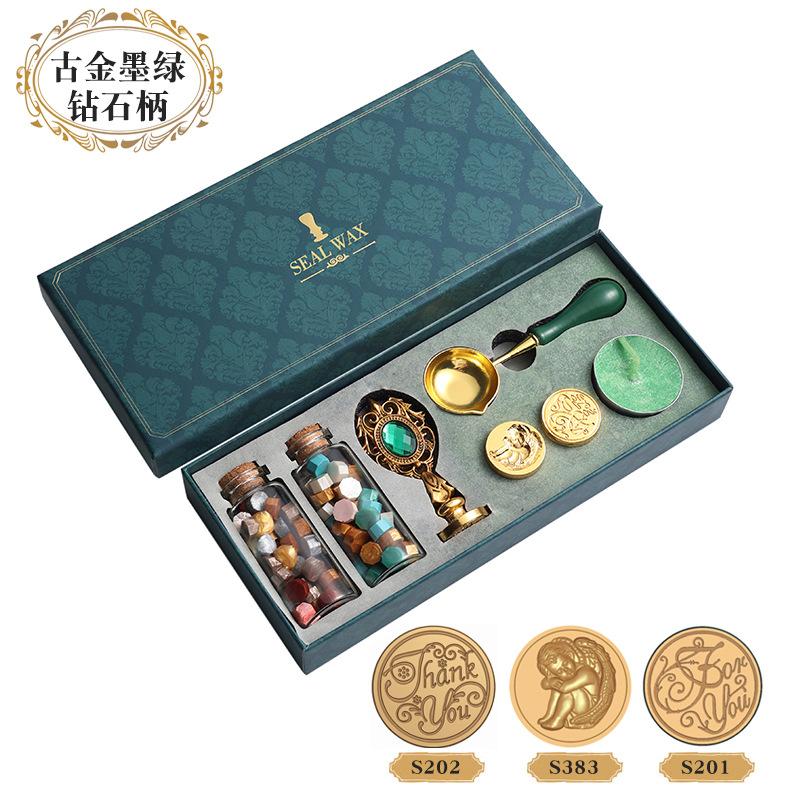 Vintage Wax Seal Stamp Wholesale Kit Envelope Sealing Wax Wax Beads Gift Stamp Wax Bead Set