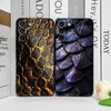 Creative Black Golden Scale Texture Printed Phone Case for OPPO Realme 14 Pro Plus 13 12 Lite 11 10 Pro+ X7PRO Ultra Soft Cover