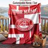 Flanelinis pledas Aberdeen FC spaudiniu, individualiu vardu, minkštas užtiesalas sofai, lovai