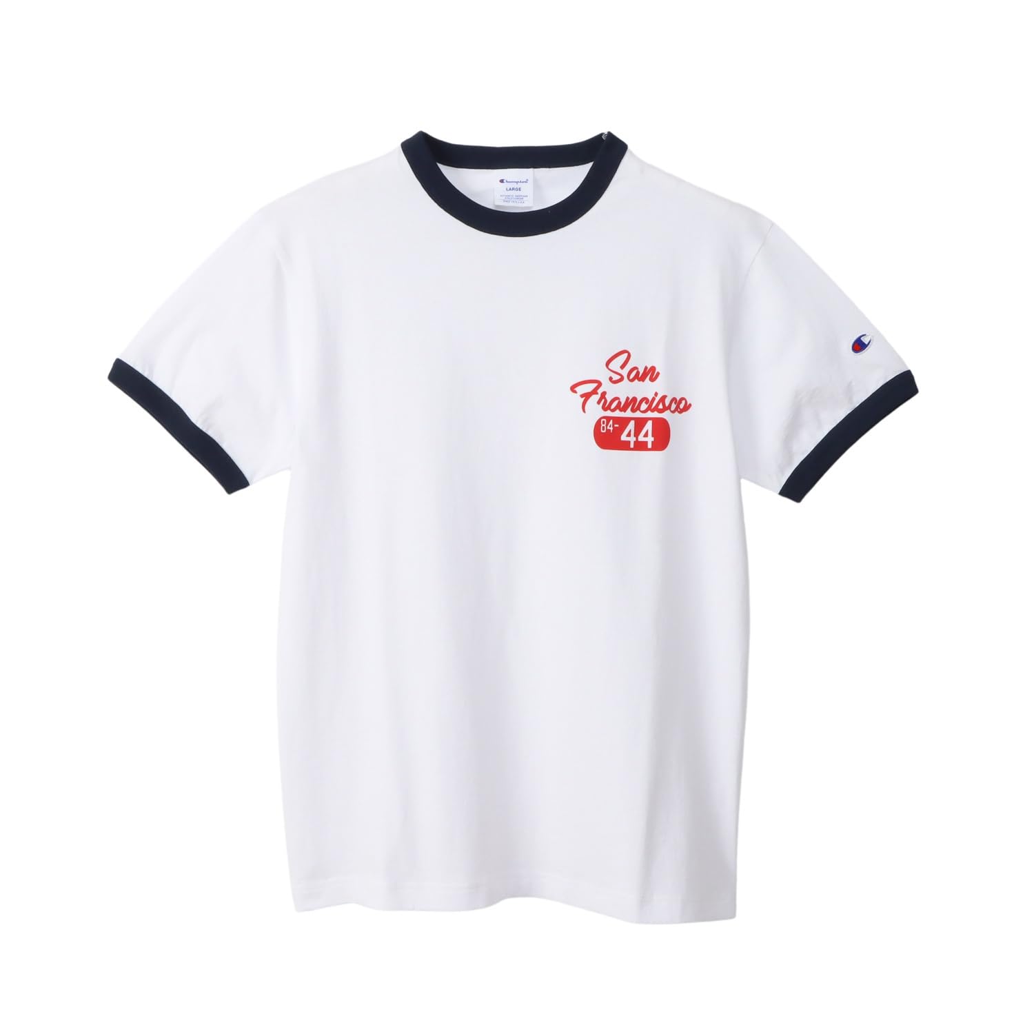 

Champion Базовая футболка с коротким рукавом, США, Графический принт, Стирка изделия, Мужская футболка, Темно-синий, C3-B346, 100% хлопок, Принт, Стирка, Горловина, Принт,