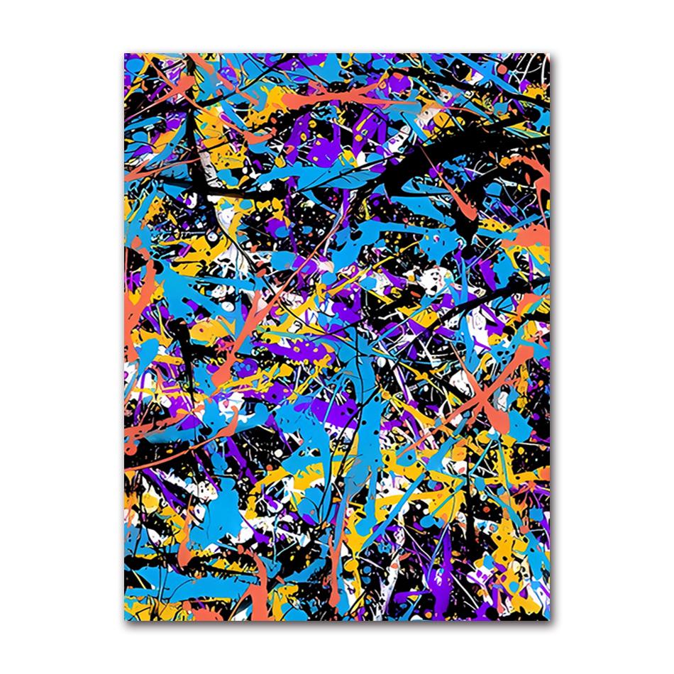 Classic Abstract Art Poster, Colorful Line Image Printing Canvas Art Painting, Used for Home Room Decoration Poster, Frameless