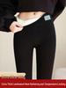 2025 New Women's High-Waisted Thick Lambswool Leggings - Winter Stretchy Black Cotton Pants