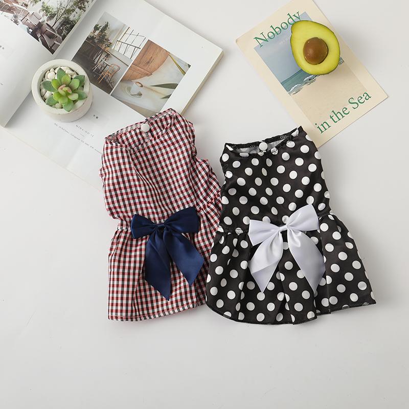 Western Style Pet Dresses for Cats Gotas Summer Satin Sphynx Cat Skirt Dress Kitten Kedi Persian Mascotas Clothes Dog Clothing