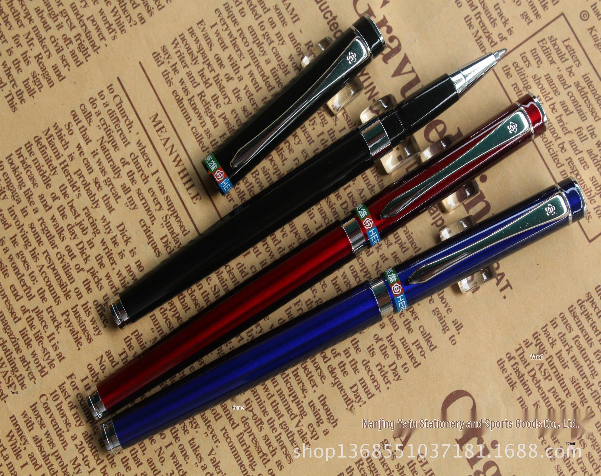 Металлическая каллиграфическая ручка Hero 7053 с гравируемым впитыванием чернил, идеально подходит для студенческой практики письма 0.7mm красный