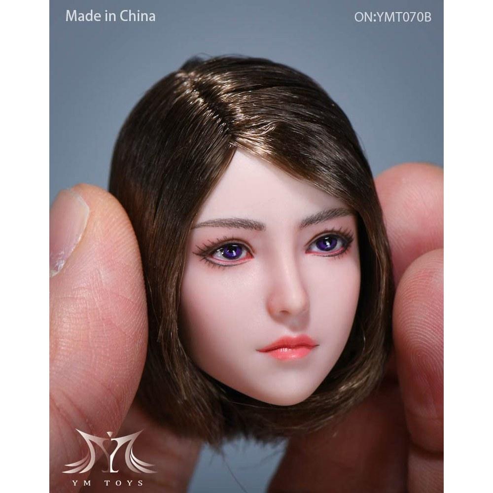 TOYBARJAPAN 1/6 Scale Action Toy Head YMTOYS YMT070B Junior High School Girl College Student Office Lady OL Asian Beauty Female Body Not Included