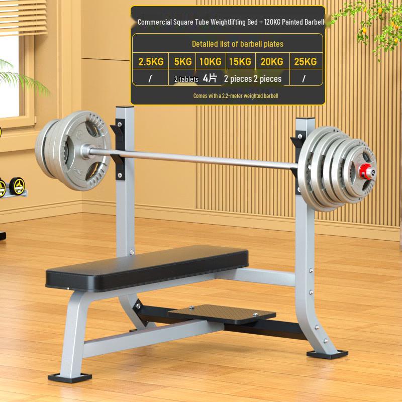 Aichen Adjustable Bench Press & Barbell Rack with Weight Set