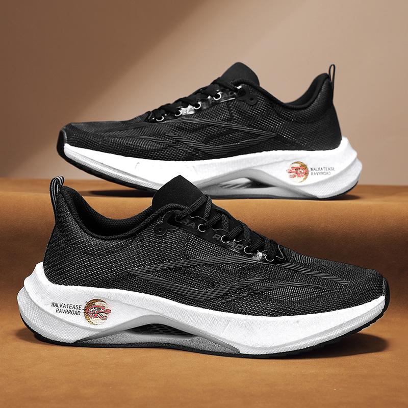 Pantofi Sport Respirabili de Vară Placă din Fibră de Carbon pe Toată Lungimea Pantofi Casual Ușori Durabili cu Talpă Groasă Pantofi de Alergare