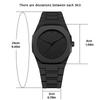 Fashionable simple mysterious Alloy Material Men's quartz watch and bracelet set, suitable for daily wear, Christmas gift