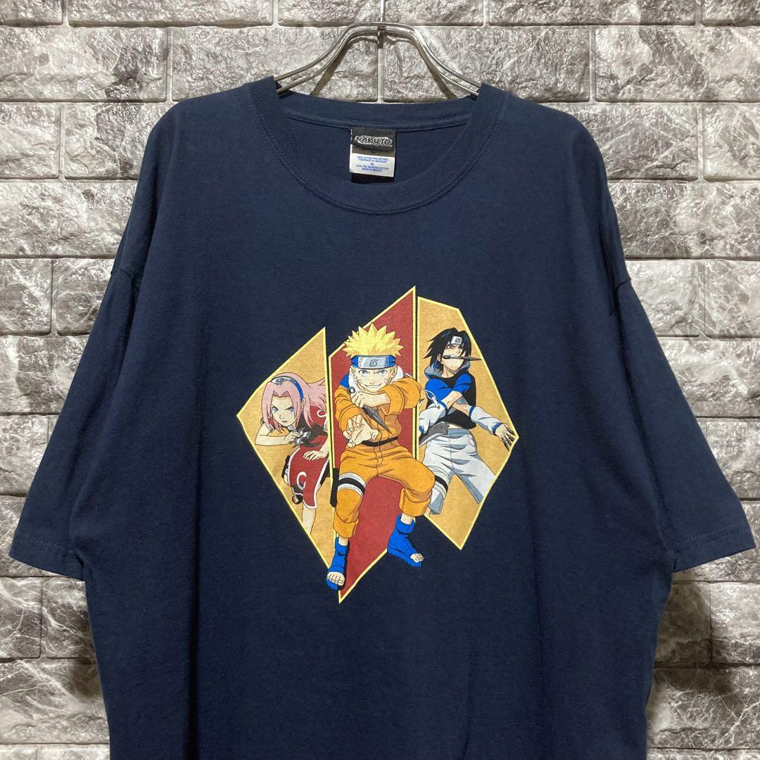 

[USED] Rare Naruto T-shirt, Navy, Oversized, Anime