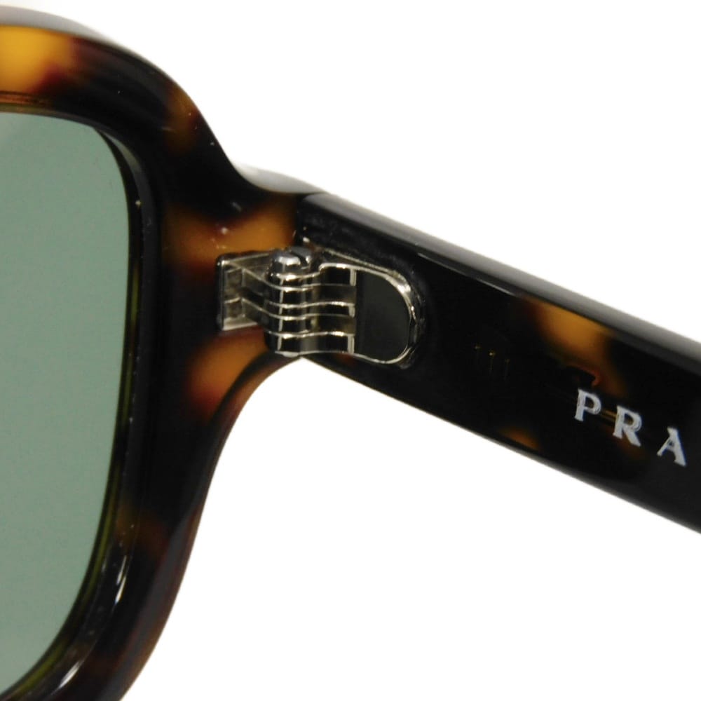Used 11569 Square Shape Eyewear SPR11X-F 7968 Wellington Plastic Clear Black Demi Pattern Logo Acetate Havana Unisex