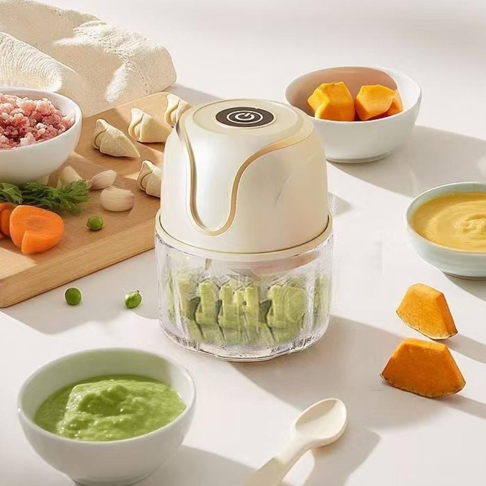 350ml Baby Food Processor Wireless Vegetable Grinder Multifunctional Mini Meat Grinder Camping