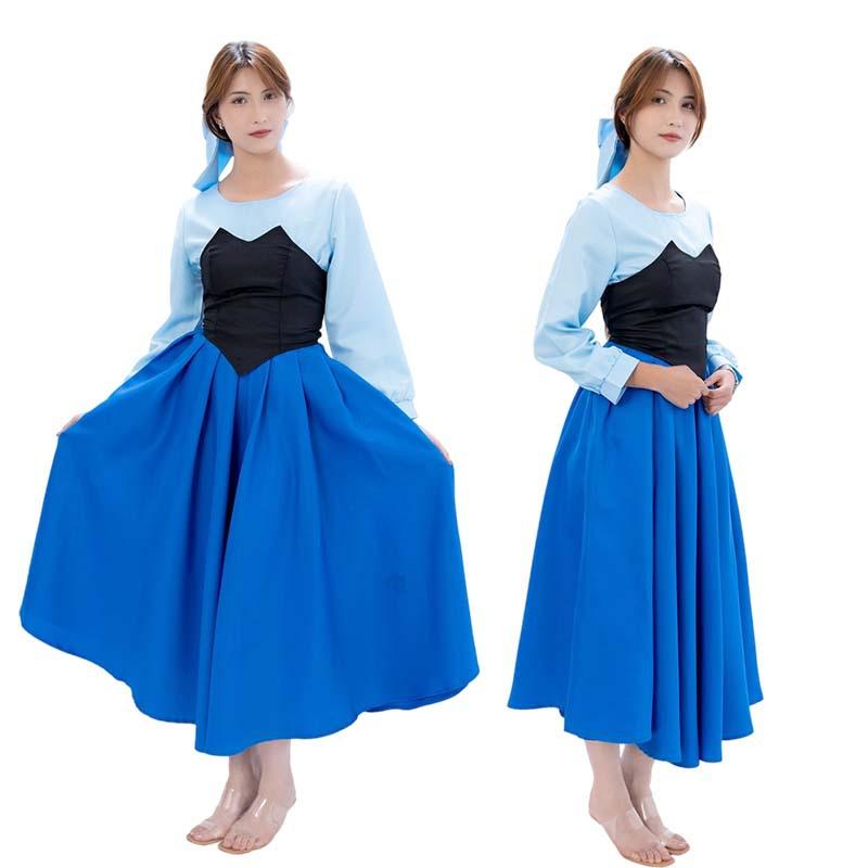 The Little Mermaid Ariel Cosplay Dress, Adult Anime Stage Performance Costume