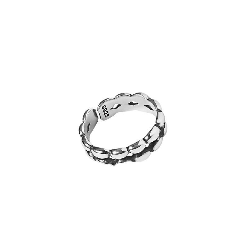 Korean Retro Ruili Open Index Finger Ring - Trendy Cross Design for Women