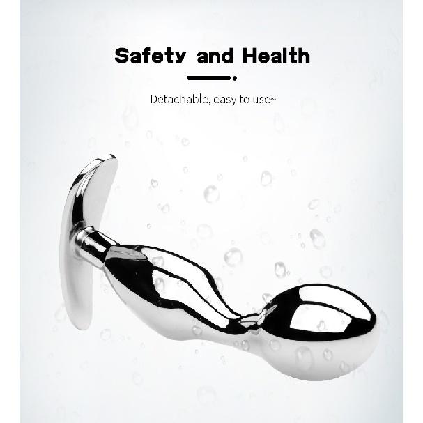 Plug anal cu bază de ancorare metalică Dildo alternativ din oțel inoxidabil Plug vaginal pentru femei Cuplu de adulți Masturbare intima gay