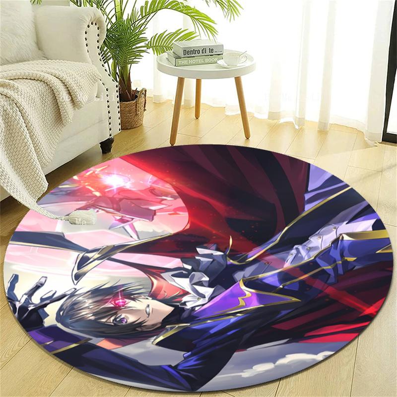Personalized Code Geass Round Chair Office Rug - Perfect for Mat, Office Chair & More - Ideal Gift for Birthdays and Holidays