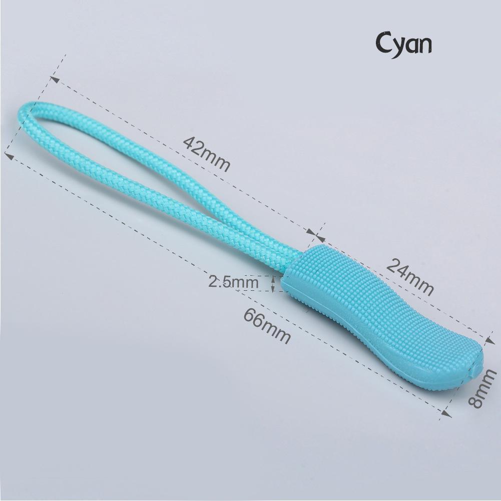 150/100/50/20/10pcs TPU Plastic Puller Injection Zipper Rope Luggage Zipper Pull Handle Pull Tail Zipper Pull Rope