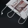 Fashion   Copper Bracelets Necklace Jewelry Sets for Women Men Charm 4MM Box Chain Fashion Party Gifts Wedding