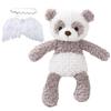 [MIHI] Gift Set: Plush Toy, Angel Hairband, Angel Wings, and Balloons, Perfect for Baby Photography, Half Birthdays, and Birthdays (Panda)