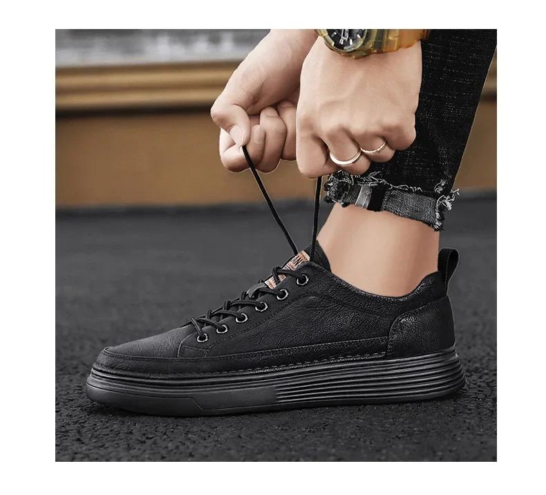 Sneakers Nere Autunnali Uomo Moda Allacciatura Piatte Casual Scarpe Sportive Versatili Outdoor Leggere Scarpe da Corsa Homme