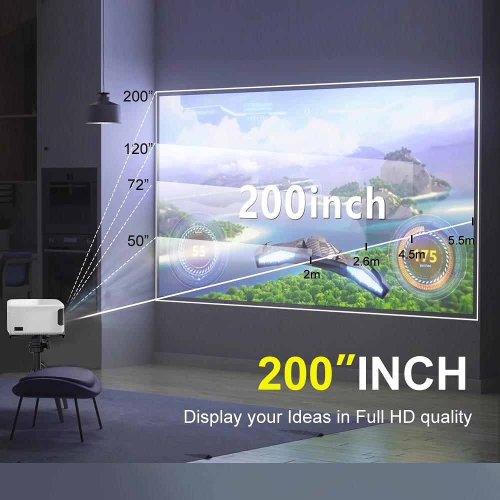 2025 Vivicine K6 Full HD projektor WiFi Android Smart přenosný mini projektor