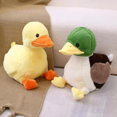 Simulação Pequeno Pato Amarelo Kawaii Pato Verde Selvagem Brinquedos De Pelúcia Desenhos Animados Bichos De Pelúcia Bonecas Macias Almofadas Brinquedos Decoração Do Quarto