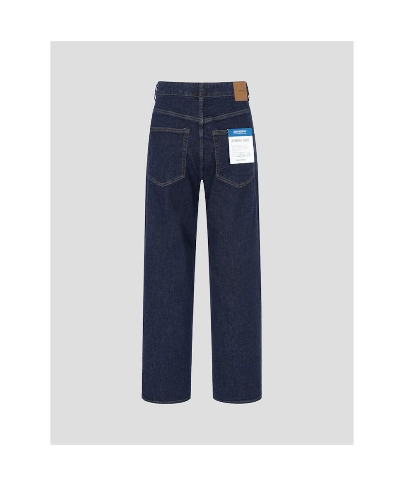 Binpolmen Semi-Wide Denim Pants Navy