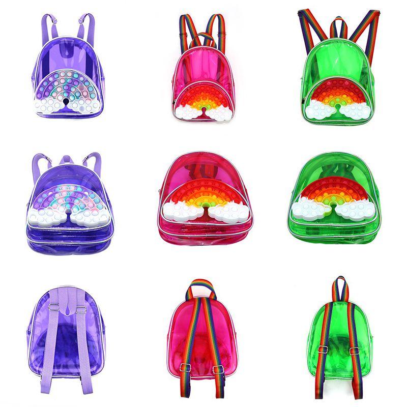 Stylish Fidget Backpack Toys Big Size Pop It Shoulder Bag For Ultimate Stress Relief