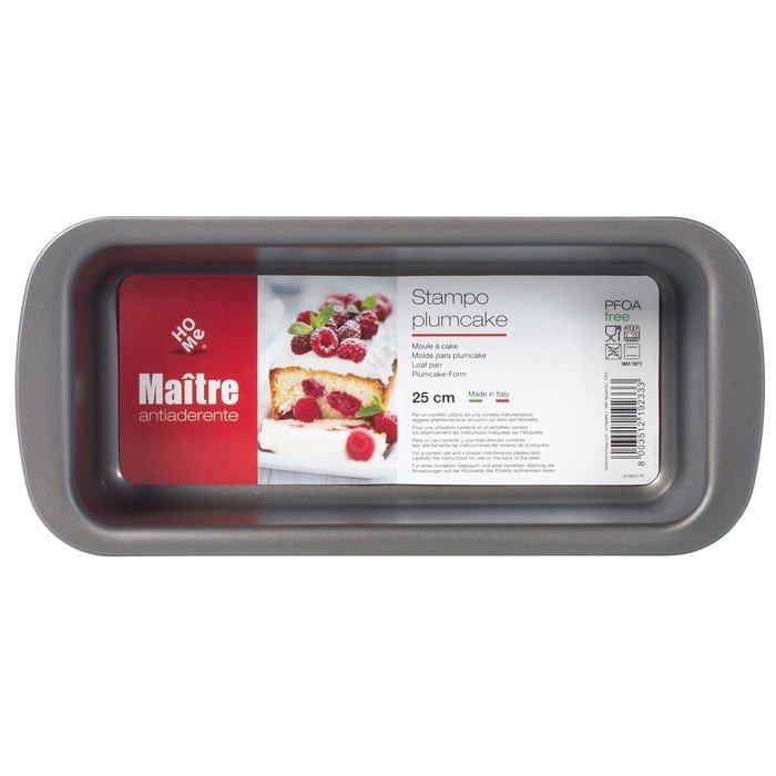 Moule à gâteau - HOME - Home Maitre - Aluminium - Antiadhésif - 30 x 13,5 x 6 cm
