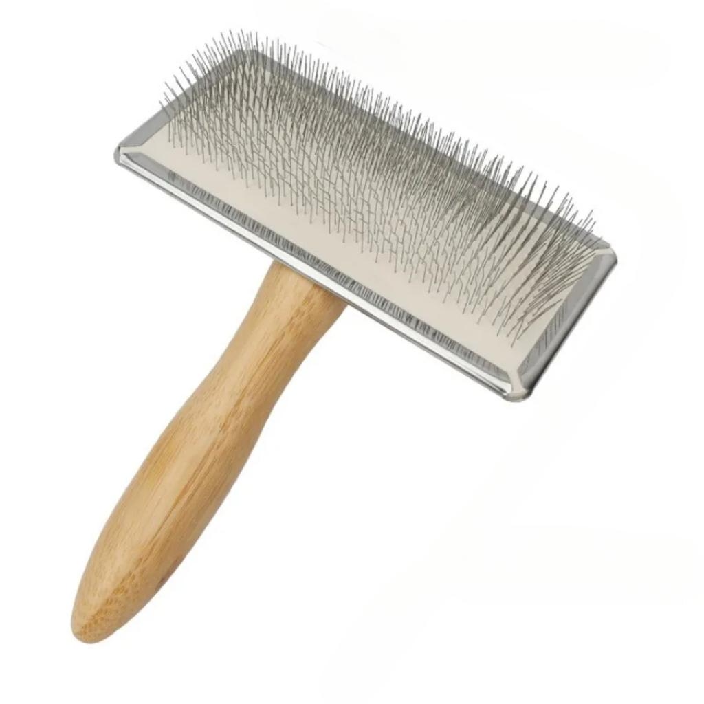 Dog Comb Solid Wood Dog Brush Pet Hair Remover Massage Cat Brush Pet Grooming Stainless Steel Combs for Cats Hair Knot Opening